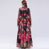 Traje de Banquete Estilo Europeo Lujo Ligero Falda Lentejuelas Azules Encaje Cuello en V Volantes Dos Piezas Comercio Exterior Ropa Formal