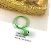 Pintura Xuan Ya cor de doce anel de sino chaveiro acessórios chaveiro anel pingente de bolsa acessórios DIY anel de cartão