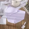 Ropa Interior de una Pieza Sin Costuras de Color Sólido de Tiro Bajo Nueva para Mujer Ropa Interior de Seda de Hielo para Mujer Talla Grande Venta al por Mayor de Ropa Interior