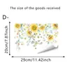 Pegatinas de Pared con Patrón Floral Verde Estilo Acuarela Transfronterizo con Pájaros y Mariposas, Adecuadas para Asientos de Inodoro, Gabinetes de Baño y Paredes de Cocina