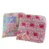 Bolsa Mini Conejo Jazmín Awkable con Cremallera en Forma de L para Cambio/Llaves Bolso de Mano Transparente con Arena Movediza Bolsa Cuadrada Pequeña