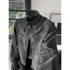 Chaqueta de cuero marrón estilo vintage transfronteriza para hombre, perfecta para otoño e invierno, con una estética retro americana y de alta gama, adecuada como chaqueta de motocicleta o de trabajo.