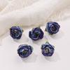 Imitación retro europeo cabeza de rosa DIY hecho a mano accesorios para el cabello flor de seda flor falsa decoración de caja de regalo arreglo de boda