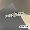 Presilha de Cabelo Vintage de Luxo Leve com Strass e Toque de Alto Padrão, Presilha Cruzada para Franja de Coroa, Acessório de Cabelo Lateral Pente para Mulheres