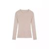 Top de Punto de Manga Larga Semitransparente Verde Menta Estilo Coreano para Mujer, Primavera Ins Ajustado Versátil Top Único Estilo Ins