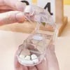 Caja Cortadora de Pastillas Portátil, Divisor de Pastillas de Plástico, Cortador de Pastillas Mini Portátil, Almacenamiento Divisor de Medicamentos
