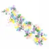 Guirnaldas de Serpentinas Populares de Pascua Transfronterizas, Guirnalda Redonda Macaron, Decoraciones para Escaleras del Día del Niño Escolar, Lentejuelas