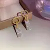 Brincos Circulares Metálicos S925 Coreanos Exagerados Versáteis Novos Modernos Estilosos Estilo Balada da Moda para Mulheres