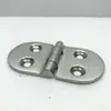 Dobradiça de convés de iate dobradiça de aço inoxidável espessa 38*76*3,3mm quatro furos Dobradiça oval dobradiça