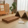 Colchão Tatami Dobrável Estilo Japonês 3E Fibra de Coco Juta Tapete de Chão Espessado Sala de Chá Varanda Tapete de Chão Tapete para Quatro Estações