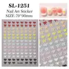 Pegatinas para Uñas de Lazo Dopamina 5D en Relieve Simples Versátiles Pegatinas de Arte para Uñas con Lazo Accesorios Estilo Sl