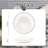 Novo Modelo 2025 Tigela de Arroz, Tigela para Macarrão, Tigela de Sopa de Alta Estética em Cor Sob Esmalte, Louça de Cerâmica, Tigelas, Pratos, Porcelana Branca