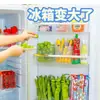 Compartimento de Caixa de Armazenamento na Porta Interna da Geladeira Caixa de Conservação de Alimentos e Vegetais Compartimento de Armazenamento de Gengibre e Alho para Cozinha