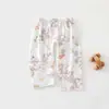 Pantalones de Bebé con Abertura Inferior Estilo Verano Delgado para Bebés Pequeños, Pantalones de Dormir Transpirables, Pantalones de Aire Acondicionado para Bebés Clase A