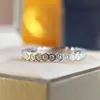 Anillo de Miel de Diseño Único de Lujo Ligero Song Hye-Kyo Estilo Minimalista Influencer de Instagram Chapado en Oro Rosa de 18 Quilates con Anillo de Diamante