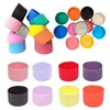 Funda de Silicona Aislante para Taza, Antideslizante, Resistente a Altas Temperaturas, Aislante Térmico, Anillo Universal para Taza de 7.5cm/9cm, En Stock, Transfronterizo