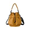 Bolso bandolera de hombro de moda 2023 nuevo estilo coreano moderno casual bolso de cubo de gran capacidad nailon portátil con cordón