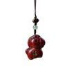 Sándalo Verde, Ciprés Rojo, Talla en Madera Pintada de Palo de Rosa, Inmediatamente con Monedas de Cobre, Cadena para Teléfono Móvil de Caballo, Colgante para Decoración de Coche
