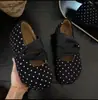 Sapatos Mary Jane quadrados retrô com bolinhas estilo coreano para mulheres, novo modelo outono 2026, sapatilhas rasas que aumentam a altura, sapatos Birkenstock