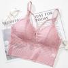 Conjunto de Sujetador sin Tirantes Ajustables de Encaje Espalda Descubierta para Mujer, Estilo Tubo Push-Up sin Tirantes
