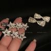 ¡Brillante! Horquilla con lazo de estrella Y2g para mujer, pequeña y exquisita, con flequillo lateral de alta calidad