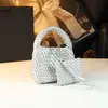 Mini Bolsa de Palha 2026 Novo Estilo Bolsa Pequena de Couro Genuíno Simples Casual Bolsa de Ombro Bolsa Transversal com Corrente para Mulheres Tendência