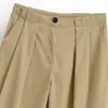 Venda Quente Transfronteiriça do Aliexpress Novo Produto da Primavera 2026: Calça Cargo Plissada de Cintura Média com Pernas Largas Casual Estilosa 8372100