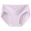 Pantaletas de Algodón Rojas en Forma de V para Maternidad para el Año de Nacimiento, Grado 10A Transpirables Antibacterianas con Refuerzo 100% Algodón Talla Grande