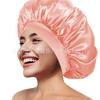 Touca de Beleza Turbante Feminino de Aba Larga e Alta Elasticidade Transfronteiriça da Amazon Touca de Banho Touca para Cuidado Capilar Touca de Cuidado Feminino Touca de Dormir de Cetim