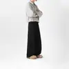 Calça Jogger Deconstruída com Barra Curva Estilo Americano para Homens, Outono e Inverno com Forro de Fleece, Marca Tendência, Caimento Solto, Calça Esportiva, Calça de Pierna Larga Reta High Street
