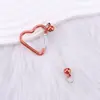 Nuevo Mosquetón con Forma de Corazón Creativo DIY Varilla de Calabaza con Cuentas Mosquetón Colgante Metálico para Mochila de Exterior En Stock