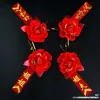Conjunto de Lapela para Noivo e Noiva Changzhe Lapela para Pai e Mãe Conjunto Completo Decoração Lapela Estilo Chinês Celebração de Casamento