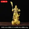 Latão Guan Gong, Cobre Guan Gong, Guan Gong com Faca, Guan Di Guan Er Ye Estátua de Adoração Doméstica Ornamento Atacado