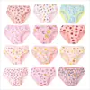 Ropa Interior Infantil Transfronteriza Algodón Puro Braguitas para Niñas Encaje Multicolor Dibujos Animados Florales Cartón de Exportación Braguitas