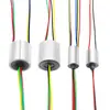 Anillo Pasante Conductor Mini Rotación de 360 Grados Conector de Cable Ancla de Pescado Visual Accesorios para Robots