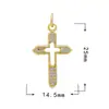 Oferta Especial DIY Joias Série Borboleta Libélula Pingente Zircônia Microcravejada Acessórios Galvanoplastia Ouro Real 18K
