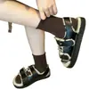 Calcetines de Lana para Mujer, Calcetines de Media Pantorrilla para Otoño e Invierno, Resistentes al Olor, Antibacterianos, Cálidos, Versátiles, Borde Enrollado de Doble Aguja, Calcetines Gruesos Holgados al por Mayor