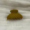 Presilha de Garra em Acetato Francês Toque de Luxo Formato de Leque Pequeno Bolinhas Fofa Presilha de Cabelo Coque Presilha Tubarão Pequena Presilha de Garra Acessórios de Cabelo Novo Estilo