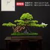 Ornamento de Pinheiro de Boas-Vindas para Simulação Estilo Chinês Novo Decoração de Mesa para Entrada de Loja Sala de Estar Paisagismo com Plantas Verdes Pinheiro Cipreste Árvore Bonsai