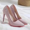 Sapatos de Salto Alto Sexy, Travesti, Sapatos de Salto Alto Sexys Descartáveis, Desejo Puro Brilhante, Pé na Cama, Saltos Agulha Brilhantes, Shihai Sexy