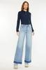Jeans Reto Azul Claro Cross-Border Sand Frying Europeu e Americano para Mulheres 2025 Jeans Retro com Bainha Crua no Tornozelo para Mulheres
