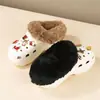 Forro para sapatos de caverna com forro de fleece para inverno, capa de algodão removível, capa de lã removível, pantufas de pelúcia de algodão acolchoadas, atacado