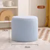 Banqueta para Cambiar Zapatos en la Entrada de Casa, Taburete Pequeño de Moda, Banco Creativo Simple con Forma de Dado, Taburete para Sofá de Sala de Estar, Reposapiés de Madera Maciza