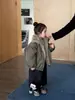 2025 Nova Roupa de Inverno Infantil Estilo Coreano Roupa Infantil Moda Gola de Pele Algodão Casacos para Meninos e Meninas Estilo Ocidental Jaquetas de Algodão