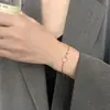 Pulsera de Cadena Geométrica Hip-Hop Versátil de Moda Estilo Coreano y Japonés para Mujer, Elegante y Sencilla