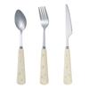 Cubiertos de Acero Inoxidable Juego de Tenedor Cuchara Cuchillo Lindo Queso Hogar Portátil Vajilla Nuevo traje Juego de Regalo de Tres Piezas