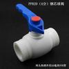Válvula de bola de núcleo de acero PPR al por mayor 4 minutos 6 minutos 1 pulgada Accesorios para tubería de agua PPR Válvula Interruptor Enchufe Termofusión Válvula de bola