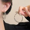 2025 Nuevos Aretes de Aro de Moda Exagerados Lujo Accesible Aretes Elegantes de Alta Gama Adecuados para Mujeres con Rostros Redondos