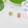 Accesorios para Joyería DIY Zirconia Microincrustada Hueca Forma de Cintura Pequeña Flor de Colores de Doble Cara Cuentas Espaciadoras Corindón Rojo Cuenta de la Fortuna