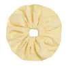 Goma de pelo prensada de color crema, versión grande y ancha, nueva, para mujeres con cabello grueso, accesorio para el pelo tipo scrunchie con volantes